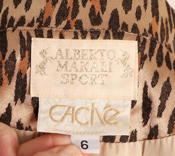 Alberto Makali Cache Leopard Print Coat Vintage, … - image 2