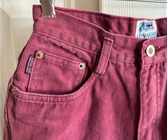 1980's SOHO Purple DENIM JEANS, Long Pants, Vinta… - image 4