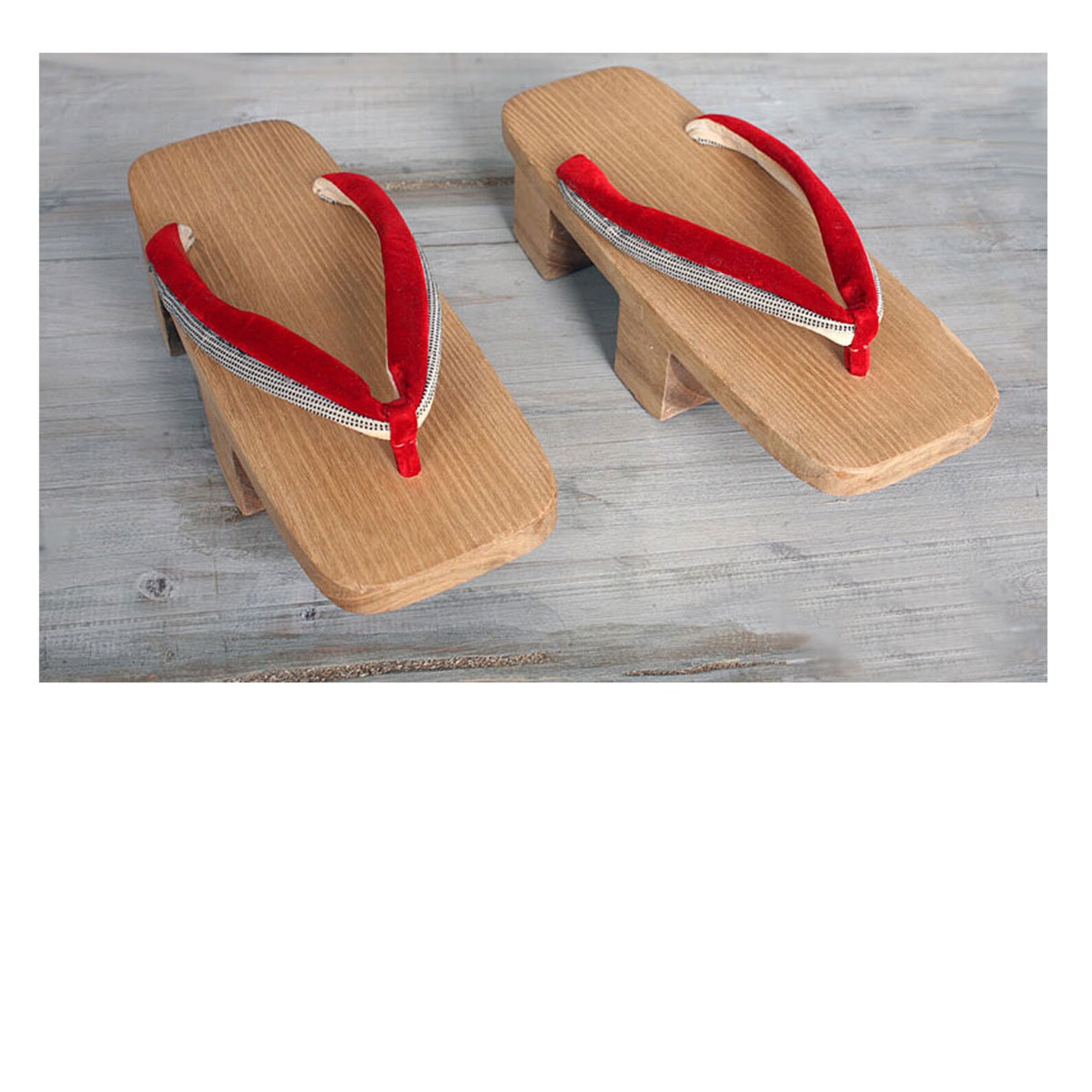 Vintage 40's Japanese Wooden Sandals Shoes in Orig BOX Etsy