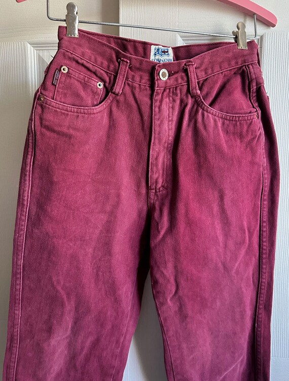 1980's SOHO Purple DENIM JEANS, Long Pants, Vinta… - image 5