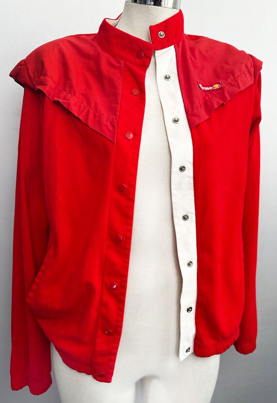 70's Red NEW WAVE Style Ellesse Jacket, Vintage 1… - image 5