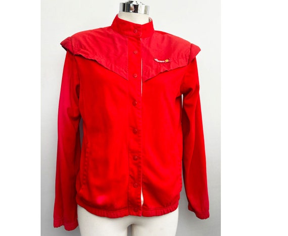 70's Red NEW WAVE Style Ellesse Jacket, Vintage 1… - image 1