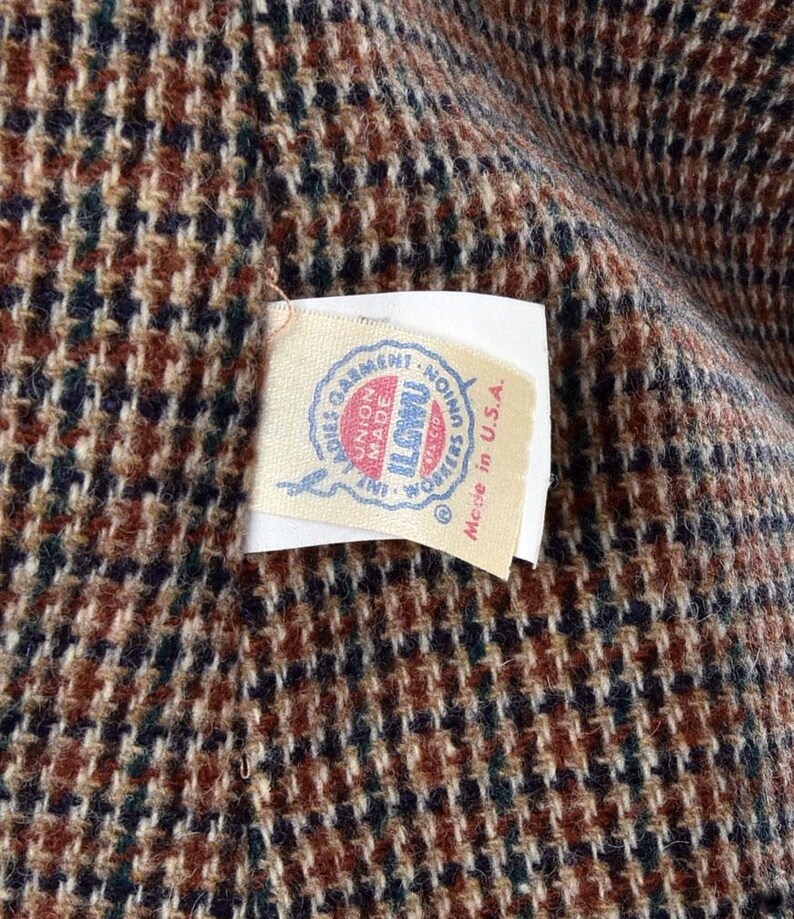Vintage 50s Ranch Wear style Jacket, Wool Lined, New Old Stock 70's image 6