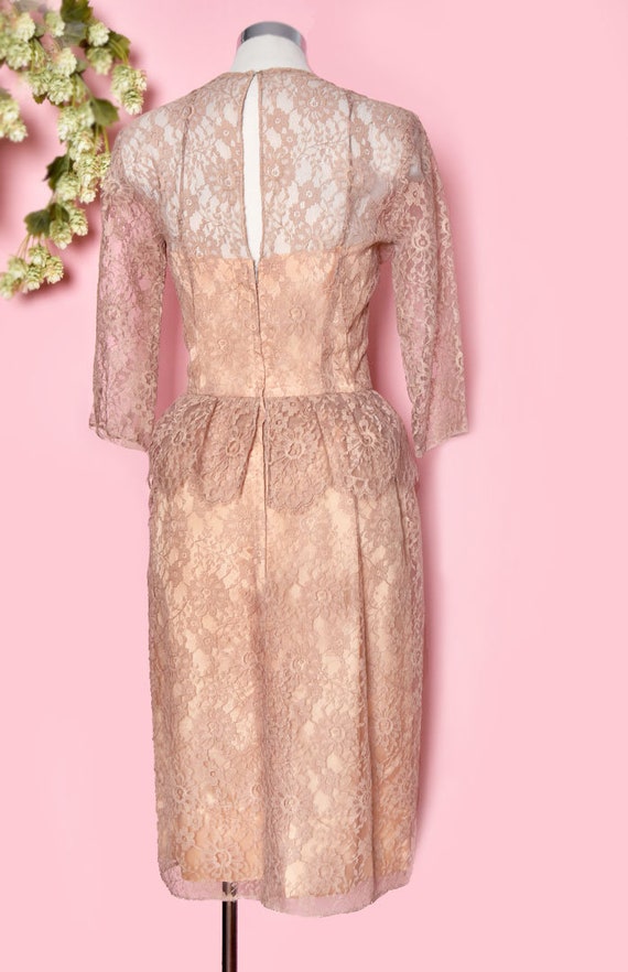 Beige Lace Gigi Young Vintage Dress, Wedding Brid… - image 5