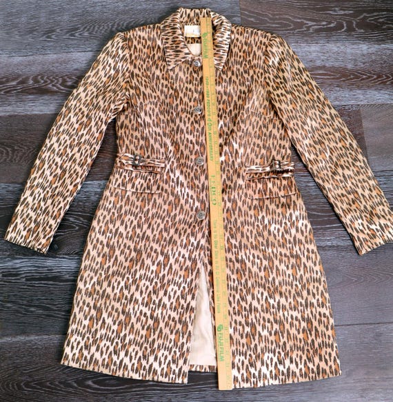 Alberto Makali Cache Leopard Print Coat Vintage, … - image 5