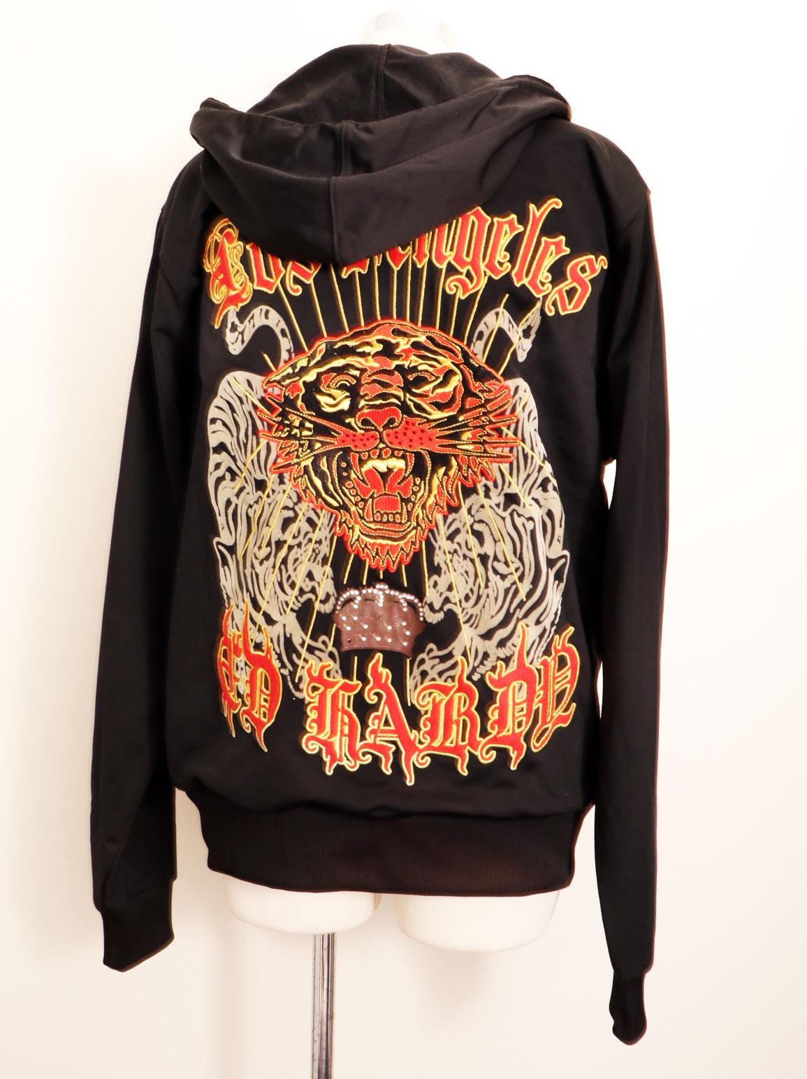 激レアエド・ハーディーボロvintage Vintage Ed Hardy Jacket - Etsy
