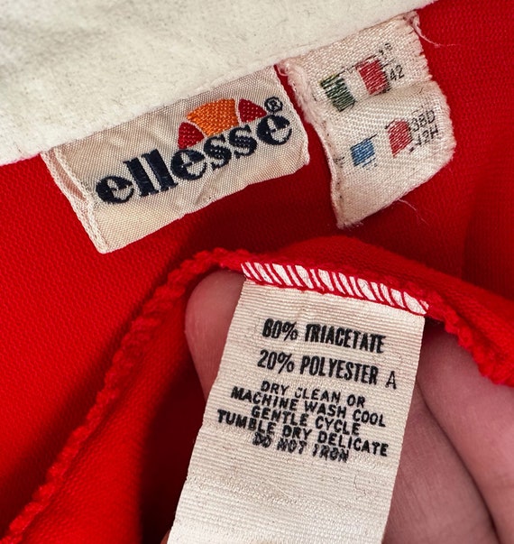 70's Red NEW WAVE Style Ellesse Jacket, Vintage 1… - image 4