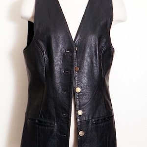 60s Black Vest - Etsy