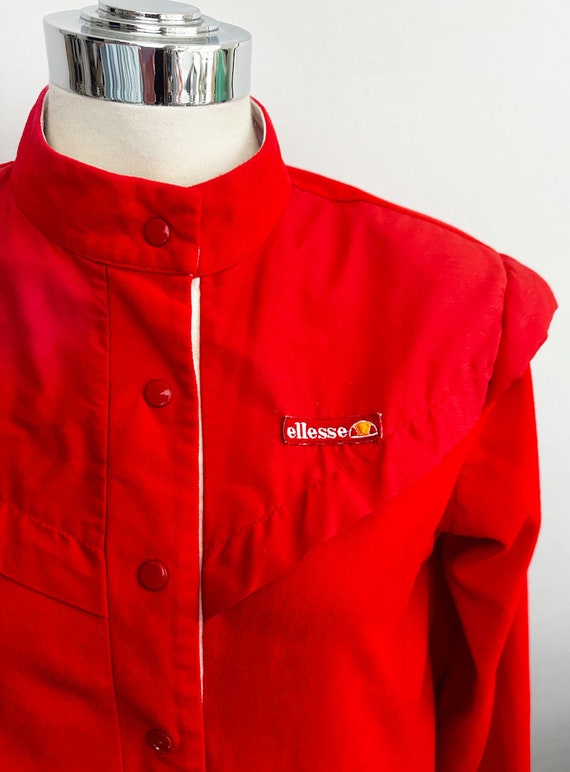 70's Red NEW WAVE Style Ellesse Jacket, Vintage 1… - image 3