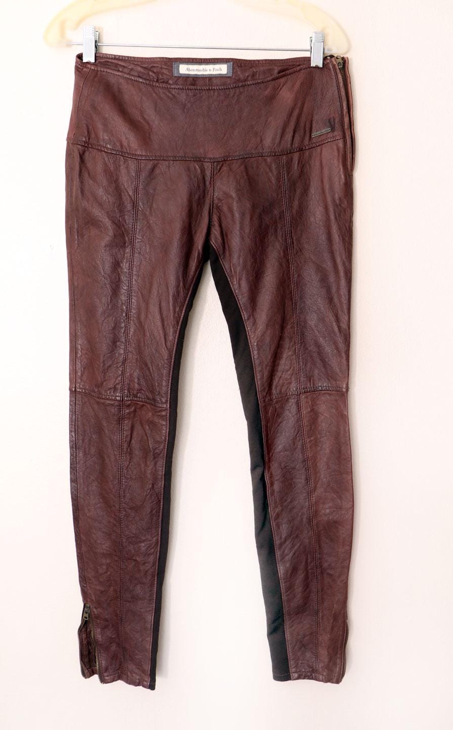 Y2k Leather Pants - Etsy