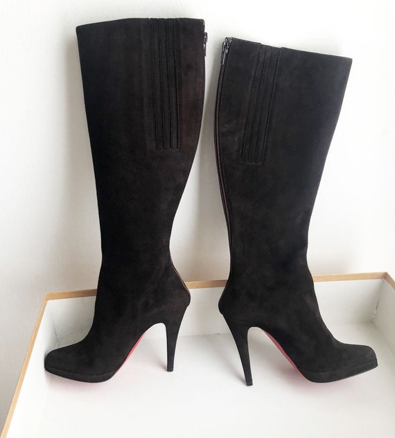 Christian Louboutin Bourge Brown Boots 37 Womens - Sweden