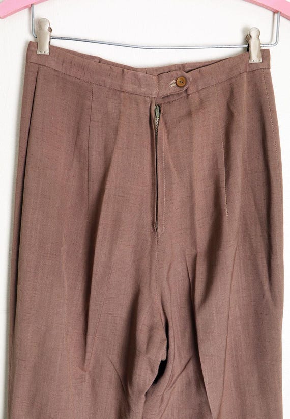 Calça capri Peddle Pusher bege anos 60, estilo moderno da Bette