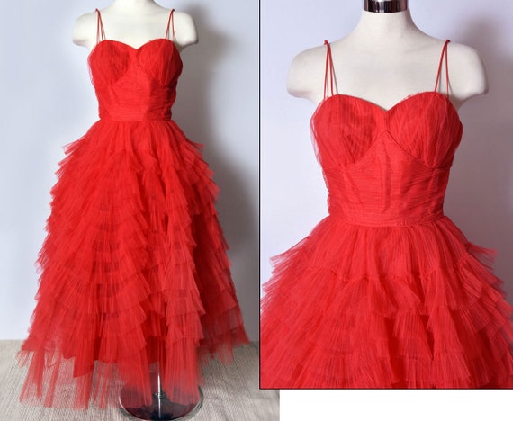 High low tulle skirt 50s 2025