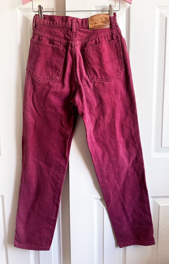 1980's SOHO Purple DENIM JEANS, Long Pants, Vinta… - image 2