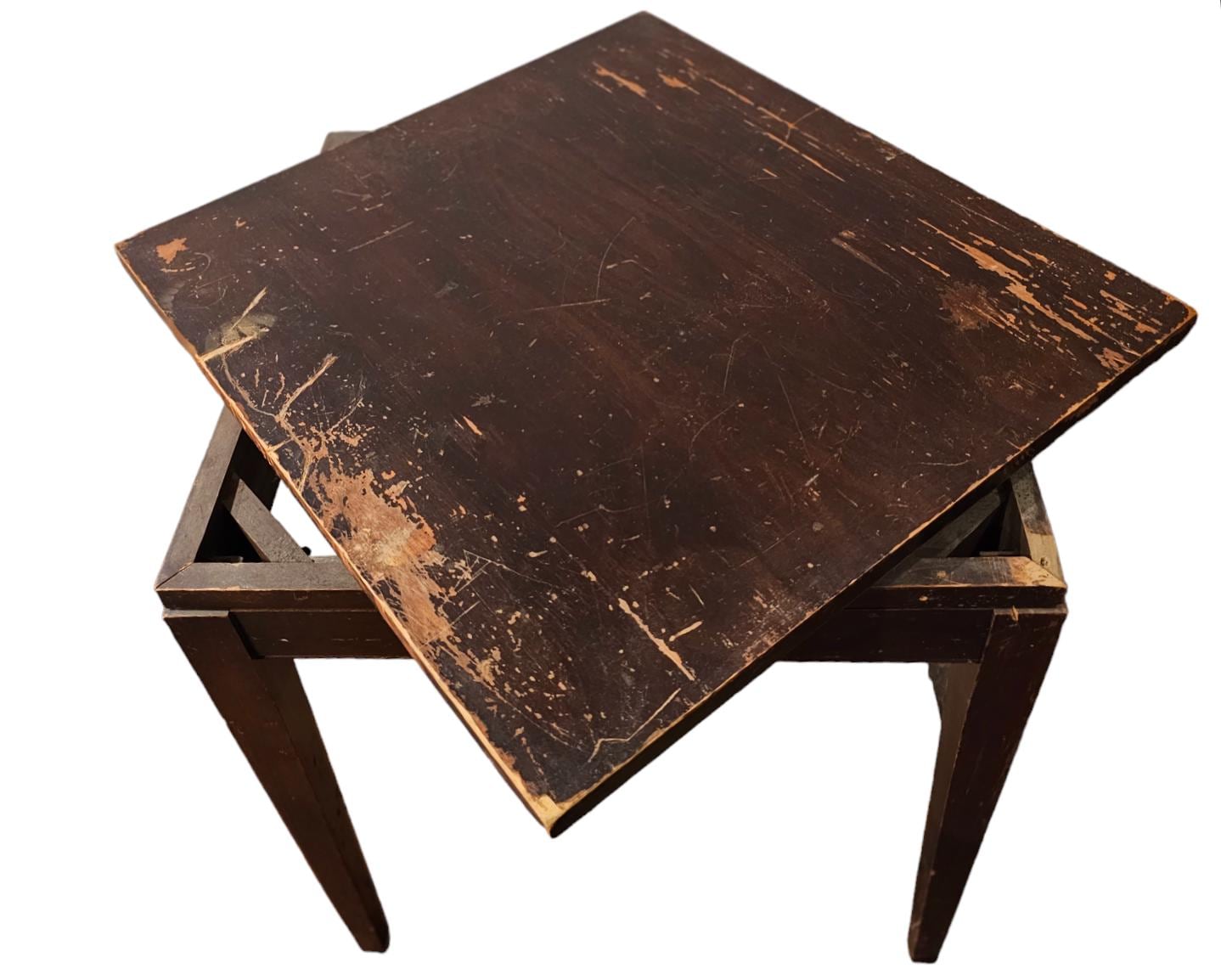 Flip Top Game Table Antique - Etsy