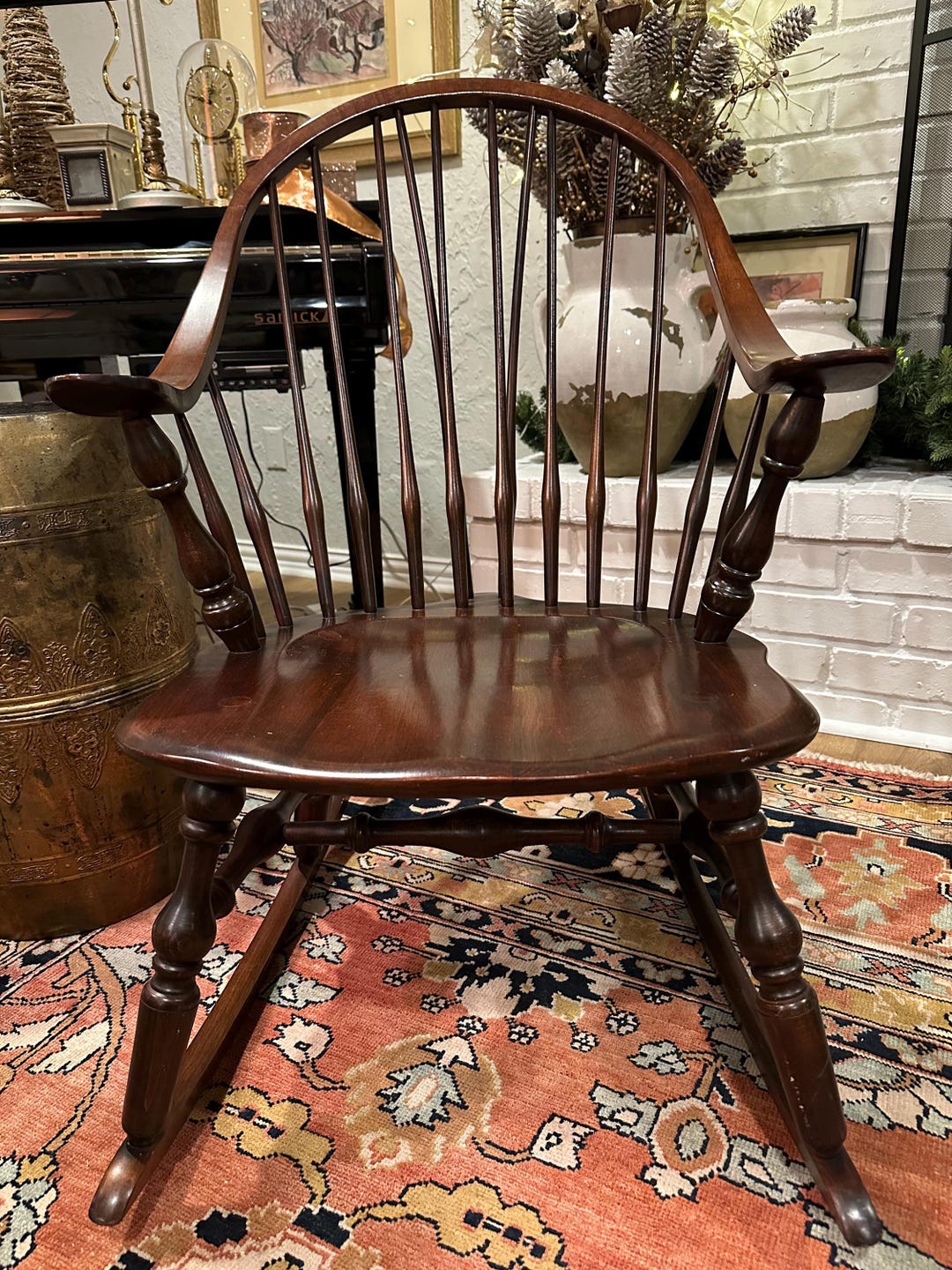 Vintage Hale Company Windsor Rocking Chair Solid Wood American Windsor ...