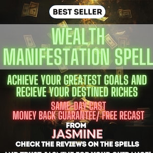 Wealth Manifestation Spell | Boost Financial Abundance & Prosperity | Custom Magic for Attracting Wealth Success