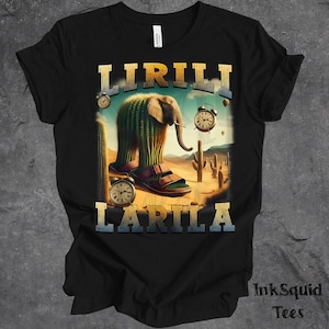 Camiseta con meme de Lirili Larila, ropa desquiciada, memecore, memes de Dank, meme de sandalias de elefante, meme de la generación Z