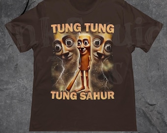 Camiseta con meme de Tung Tung Tung Sahur, camiseta con meme de "Cerebro podrido italiano", camiseta con memes de Dank, camiseta de "Desquiciado", camiseta rara, camiseta extrañamente específica
