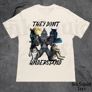 They Don't Understand Alpha Wolf Shirt, Unhinged Sigma Wolf Meme, Litterally Me Wolves, Sitting Wolf Tee, Wolf Meme, Funny Desperate Wolf