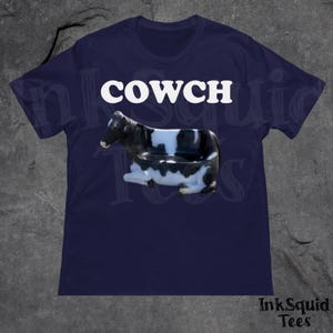 Unhinged Cowch Meme Shirt, Funny Cursed Graphic Shirt, Absurd Shirt, Brainrot Shirt, Cow Meme Tee, Ironic Shirt, Silly Tee, Weridcore Shirt