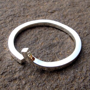Pulsera de plata esterlina sólida pesada