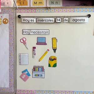Classroom Flip Calendar in Spanish - Calendario para salon de clase