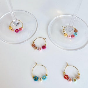 Personalisierte Weinglas Charms