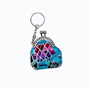 Fish tiny keychain purse