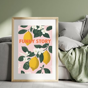Funny Story, Emily Henry Digital Download Poster 18x24