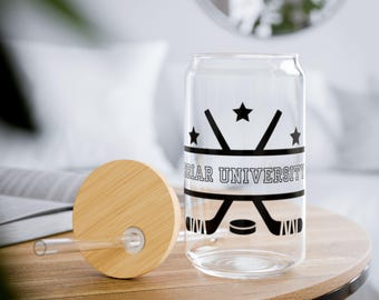 Briar University Sipper Glass, 16oz | Bamboo Lid Straw Tumbler Elle Kennedy Off Campus Series The Deal The Score The Mistake The Goal