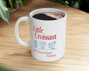 Little Croissant Ceramic Mug, Little Crescent Island Georgia