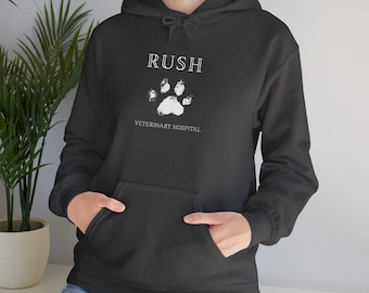 Rush Veterinary Hospital Hoodie, Abby Jimenez Book Lover Gift