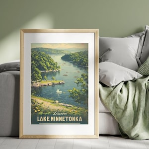 Lake Minnetonka, Abby Jimenez, Just for the Summer Digital Download Poster 18x24