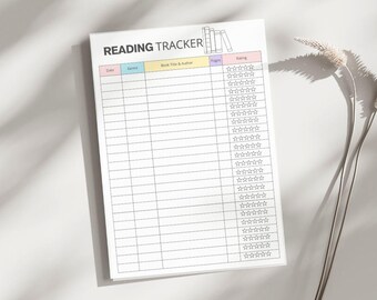 Compact Book Review Template Digital Download