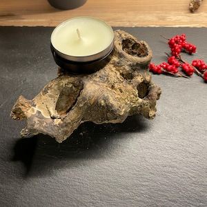 driftwood candle holder
