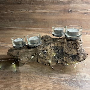 Driftwood candle holder