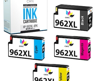 CMYi Remanufactured HP 962XL Ink Cartridges for HP OfficeJet Pro 9010 9010e 9012e 9013 9015 9015e 9018e 9020 9023 9025e and more