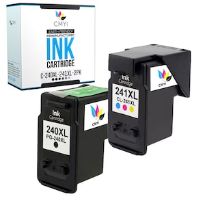 CMYi Remanufactured Canon PG-240XL and Canon CL-241XL Ink Cartridges for PIXMA MG2120 MG2220 MG3200 MG3220 MG3520 MG3522 MX432 MX452 MX472