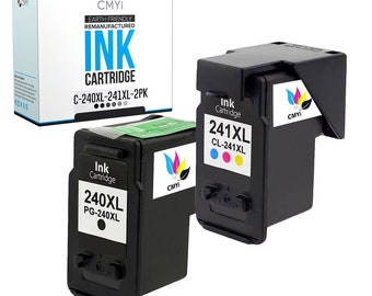 CMYi Remanufactured Canon PG-240XL and Canon CL-241XL Ink Cartridges for  PIXMA MG2120 MG2220 MG3200 MG3220 MG3520 MG3522 MX432 MX452 MX472