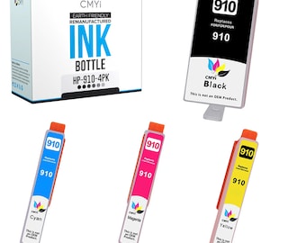 CMYi Remanufactured HP 910 Ink Cartridges for HP OfficeJet 8010e 8015e 8022e 8010 8020 8020e 8022e 8023 8025e 8026 8028e 8030 8034e 8035e