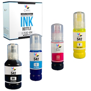 CMYi Compatible Epson 542 Refill Ink Bottles for EcoTank Pro et-16600 et-16650 et-5150 et-5170  et-5180 WorkForce st-c8000 st-c8090 st-c5000