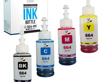 CMYi Compatible Epson 664 Ink Bottles for Epson ecotank et-14000 L120 L310 expression et-2500 et-2600 workforce et-4500