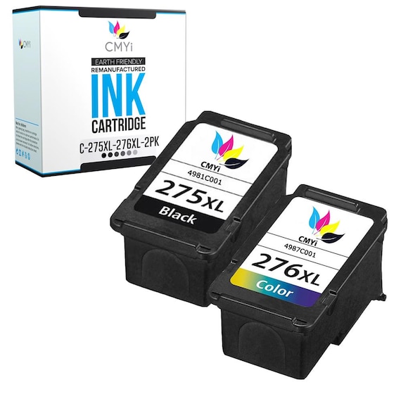 Cmyi Remanufactured Canon PG-275XL and Canon CL-276XL Ink