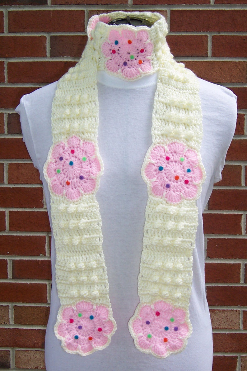 CROCHET Sprinkle Cookie Scarf PATTERN image 1