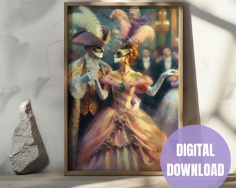 New Orleans wall art, Mardi Gras wall art, New Orleans wall decor, Mardi Gras art, Mardi Gras wall decor, , Mardi Gras print, digital art