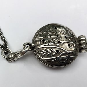 Diffuser Essential Oils Pendant Aromatherapy Sterling Silver Perfume Locket  © Lois McManus Evitts Creek