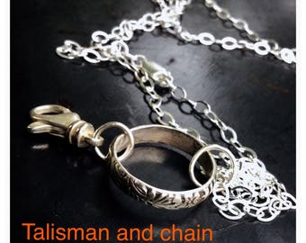 Charm Necklace, Sterling Silver Necklace, Talisman Kit, Design Your Own, Memory, Souvenir