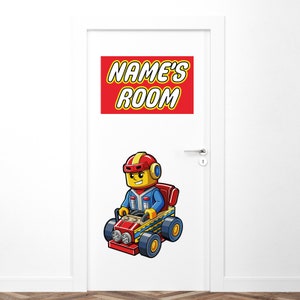 Personalized Building Blocks Wall Decal: Custom Name Bricks Sticker