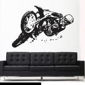 Dirt bike motorcycle Wall Decal Motocross Sport Sticker z805